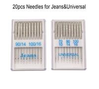 aiguilles pour Machine à coudre,20 pièces,pour Singer Brother Janome Varmax,tailles 65/9 75/11 80/12 90/14 100/16- 20PCS[F1726]