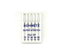 SCHMETZ | 5 Aiguilles pour machines à coudre | Super Stretch | HAX1 SP | Grosseur 75/11-90/14