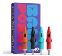Aiguilles pour stylos bille de tatouage, Solong 20 pièces aiguilles à cartouche pour stylos bille de tatouage pour la pratique du pointillé sur papier pour débutants EN18-BP-20KIT-A