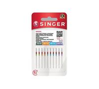 Aiguilles universelles pour machine à coudre - SINGER - Lot de 10 pièces - Tailles 70 80 90 100