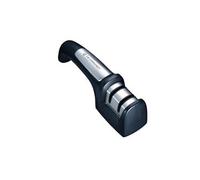 Le Creuset Aiguiseur à Couteaux, Pour Lames en Acier Damas et Lames Inox, Deux Encoches en Inox 18/8, Noir Mat, 98000603000000, 001-no Color