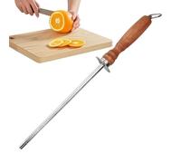 Aiguiseur Couteau Fusil à Affûter - Acier à Tranchant - Tige à Aiguiser Portable pour Cuisine Extérieur Camping Atelier | Affûteur Lame et Polissoir, 12 Pouces | Barre Professionnelle pour Ébavurer le