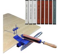 Aiguiseur Couteaux avec 8 Pierres d'Affûtage, Angle Fixe Eguiseur de Couteau, TOOSOAR Professionnel Affuteur Couteau pour Outil de Polissage de Précision
