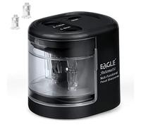 Aiguiseur Crayon Double trou Eagle avec double lame pour crayons de taille 6-8mm et 9-12mm (noir)