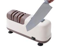 Aiguiseur Cutter,4 rainures gros grain et fin pour ciseaux et tondeuse,Avec Base Ventouse Affûtage Électrique Rechargeable USB Cutter | Pour Chefs, Travaux De Jardinage, Scie, Rasoir, Seniors Et Les A