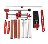 Aiguiseur de couteau antirouille double face réglable avec système professionnel d'affûtage de couteaux pour outils de cuisine, 1 ensemble en alliage d'aluminium en acier inoxydable