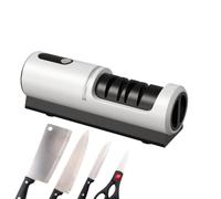 Aiguiseur De Couteau Électrique Professionnel 20W | Affûteur À 3 Fentes Avec Câble USB Pour Camping & Maison | Restauration Rapide Des Lames Pour Préparation De Repas Sans Effort
