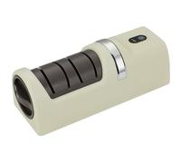Aiguiseur de couteaux automatique, affûteur de couteaux électrique réglable à 3 vitesses avec base antidérapante, outil cuisine portable et sans fil pour tous les cuisine (beige), élec