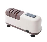 Aiguiseur De Couteaux Électrique | 4 rainures gros grain et fin pour ciseaux et tondeuse,Avec base ventouse, recharge USB, affûteur cutter cuisine - Pour Chefs, Travaux De Jardinage, Scie, Rasoir,