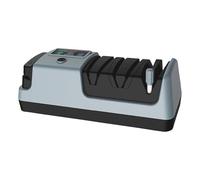 Aiguiseur de couteaux électrique avec écran LCD, 3 vitesses réglables, avec poêle à puce magnétique, 3 niveaux d'affûtage pour les lames droites, dentelées, en céramique et