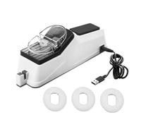 Aiguiseur de couteaux électrique avec étui de protection - 3 lames d'affûtage - Polissage en 5 secondes - Affûtage rapide USB - Aiguiseur manuel électrique - Base antidérapante pour couteaux de