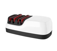 Aiguiseur de Couteaux Électrique - Outil d'Affûtage Professionnel Cuisine à 2 Étapes avec Roues Diamantées Durables, Compact Léger pour Chef, Droits & Ciseaux