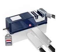 Aiguiseur de Couteaux électrique, Revêtement Diamant, Base Antidérapante, Aviseur Électrique Professionnel De Couteaux Pour Couteaux De Cuisine, Couteaux De Chef (DZ1)