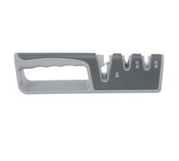 Aiguiseur de couteaux en deux étapes, aiguisoir rapide domestique, outil de cuisine ergonomique multifonctionnel pour les chefs à domicile, acier au tungstène 20x4,9 cm