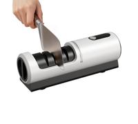 Aiguiseur de couteaux - Système d'affûtage, aiguiseur de couteaux électrique portable, aiguieur de ciseaux de cuisine en 3 étapes | Affûteuse de lame commerciale réglable pour la préparation des