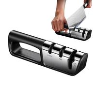Aiguiseur De Cutters | Aiguiseur de Ciseaux Manuel à 3 Étapes - Accessoire de Cuisine pour Entretien Polissage Débutants Cuisinier Extérieur Camping Chasse