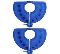 Aiguiseur de foret pour meuleuse d'angle, encoches de tailles multiples pour aiguiser les forets en acier rapide et cobalt, construction en ABS portable pour (bleu)