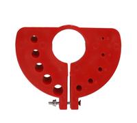 Aiguiseur de foret pour meuleuse d'angle - Outil de meulage portable ABS avec encoches multi-tailles, compatible avec forets HSS et cobalt (rouge)