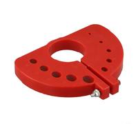 Aiguiseur de foret pour meuleuse d'angle - Outil de meulage portable ABS avec encoches multi-tailles pour forets HSS et cobalt, Compat (rouge)