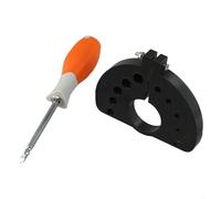 Aiguiseur de foret pour meuleuse d'angle, outil de meulage portable multi-spécifications pour forets en acier rapide et cobalt, construction ABS avec (C)