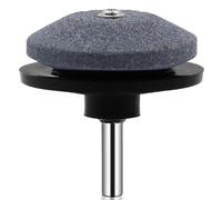 Aiguiseur de lame de tondeuse à gazon, 1 pièce universelle, meuleuse, pierre de tondeuse à gazon, outil d'équilibrage de lame pour perceuse électrique, perceuse manuelle, noir