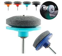 Aiguiseur de lame de tondeuse à gazon, aiguiseur d'outils de jardin robuste, aiguiseur multifonction précis universel pour la plupart des perceuses électriques, pierre à aiguiser durable et efficace