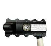 Aiguiseur de pointes de queue | Outil d'affûtage pour queues de billard 5 en 1 en acier inoxydable | Outil multifonction pour mesurer, réparer, affûter et polir pour amateurs