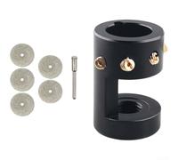 Aiguiseur d'électrode, unité en alliage d'aluminium et tungstène avec guide à 4 trous, pointes précises, polissage rapide et corps durable, aiguiseur d'électrode (colonne unique)