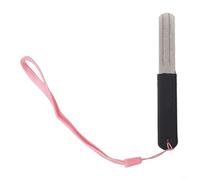 Aiguiseur d'hameçon avec porte-clés, lime en métal pour aiguiser les crochets, ciseaux et coupe-ongles, accessoire de pêche portable en plein air, 6,4 cm (noir)