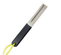 Aiguiseur diamant double face noir pour pêche à la carpe, outil d'affûtage pour hameçon