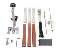 Aiguiseur d'outils à angle fixe 180 pierres à aiguiser 3000 grains Kit d'affûtage à rabat pour couteaux de cuisine ciseaux pinces acier et corindon fritté (StyleB)