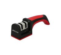Arcos Aiguiseur professionnel pour couteaux – Poignée ergonomique – Céramique & carbone – Rouge/Noir