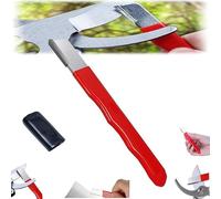 Aiguiseur rapide portable, aiguiseur de couteaux à main, aiguiseur de lame de pelouse pour outils de jardin, couteaux, élagueurs, cisailles, cisailles, haches, tondeuses à gazon (rouge)