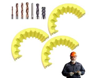 Aiguiseuse multifonctionnelle pour perceuse d'angle diamètre 3/4/516/7/8/9/10/11/12, pour réparation de perceuse de précision (jaune-3 pièces)