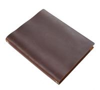 AIGUONIU Agenda à anneaux en cuir véritable format A4 avec classeur à 4 trous, version verticale, organiseur personnel, bloc-notes, carnet de croquis (marron)