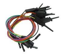 Aihasd 10 pièces Analyseur logique pince de test avec des fils de liaison pour les broches d'interface SOIC IC pour tester l'alimentation des circuits