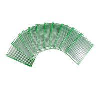 Aihasd 10 pièces Carte PCB double face Kit de maquette prototype 4x6 CM Circuit imprimé à grille de trous planche à pain Compatible avec les kits Arduino pour le bricolage