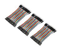 Aihasd 120 PCS 10cm Mâle à Femelle fil Cavalier Câble pour Arduino Breadboard