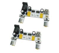 Aihasd 2PCS 2 canaux Planche à Pain Power Supply Module Compatible 3.3V 5V