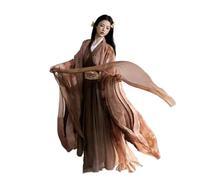 AIHERQG Robe Hanfu chinoise for femmes, costume traditionnel ancien de Cosplay, robe de soirée vintage marron, grande taille XL(S)