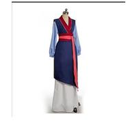 AIHERQG Robe Hua Mulan bleue/rouge, robe de princesse, costume de cosplay for fille/femme adulte, sur mesure, costume de scène d'Halloween(Deep Purple,M)