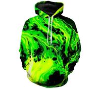 AIHERQG Sweat à Capuche for Homme, imprimé 3D, Couleur, Style Streetwear, Manches Longues, Super Grand(LMWLSK20241712P,5XL)