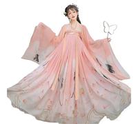 AIHERQG Vêtements traditionnels chinois Hanfu, ensemble jupe féerique brodée for femmes, Costumes de Cosplay(GRAY,M)