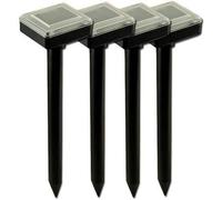 Aihontai 4 x énergie solaire ultrasons répulseur taupe pour jardin - aussi pour rats, souris, campagnol etc - Répulsif anti taupes