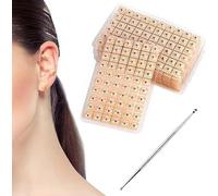 Aihoom 1200pcs Graines D'oreille D'acupuncture avec 1 pièce de stylo pour trou d'oreille et Pince, Kit Auriculothérapie,Magnétiques Thérapies Auriculaire, Thérapie Auriculaire, Accessoires Oreilles