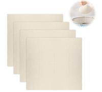 Aihoom 4 pcs Filtres en Tissu Lavable et Réutilisable, Toile à Fromage en Tissu Microfibre, Non Blanchi, Chiffons en Mousseline Tissu, Idéal pour tamiser Tofu, Lait Végétal, Fromage, Jus (60 x 60 cm)