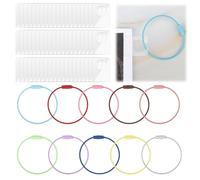 Aihoom 70 Pièces Accessoires Organisation Pour Yoto Cart : 60 Languettes Adhésives + 10 Anneaux Métalliques, Porte-Cartes Compatible avec Cartes Français et Cartes