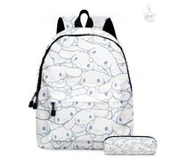 AII Lover Lot de 2 sacs à dos japonais kawaii avec trousse à crayons, 40,6 cm, mignon imprimé 3D, cartable pour garçon et fille., b, 10in, 2 sacs à dos avec porte-clés