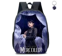 AII Lover Sac à dos Mercredi avec porte-clés, sac Mercredi 40,6 cm imprimé 3D haute capacité cartable garçon et fille cartable, a, 16.5in