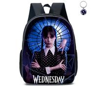AII Lover Sac à dos Mercredi avec porte-clés, sac Mercredi 40,6 cm imprimé 3D haute capacité cartable garçon et fille cartable, b, 16.5in